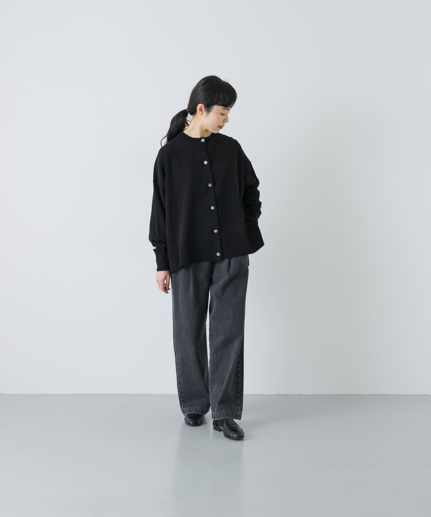 かぐれ「ハイツイストコットンワイドカーディガン」|カーディガン|