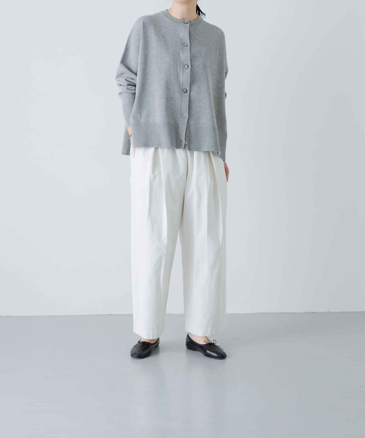 かぐれ「ハイツイストコットンワイドカーディガン」|カーディガン|