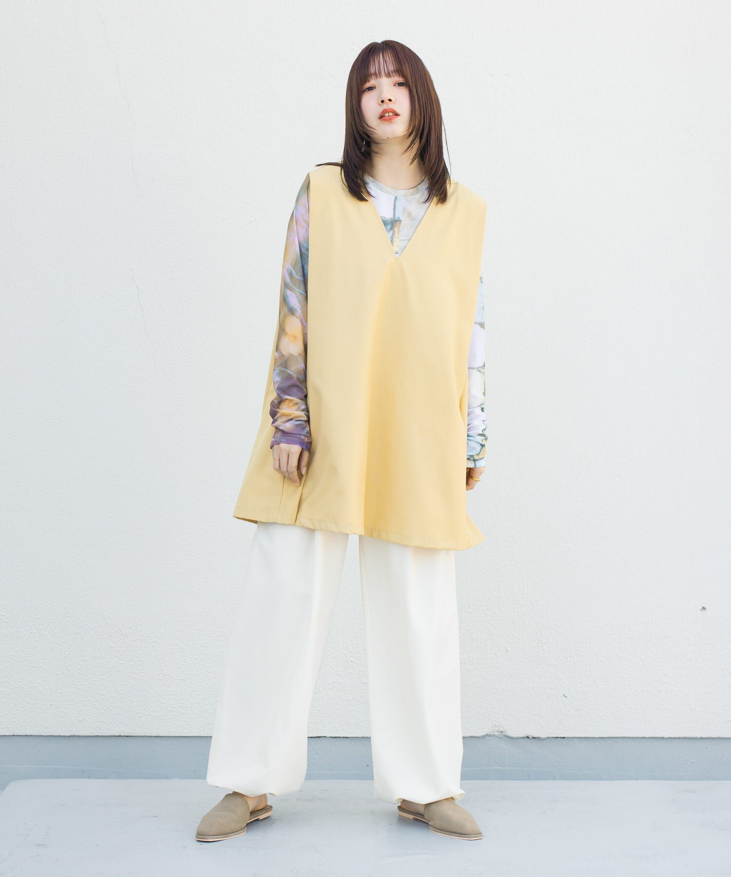  「ショルダータックミニワンピース」|ワンピース|