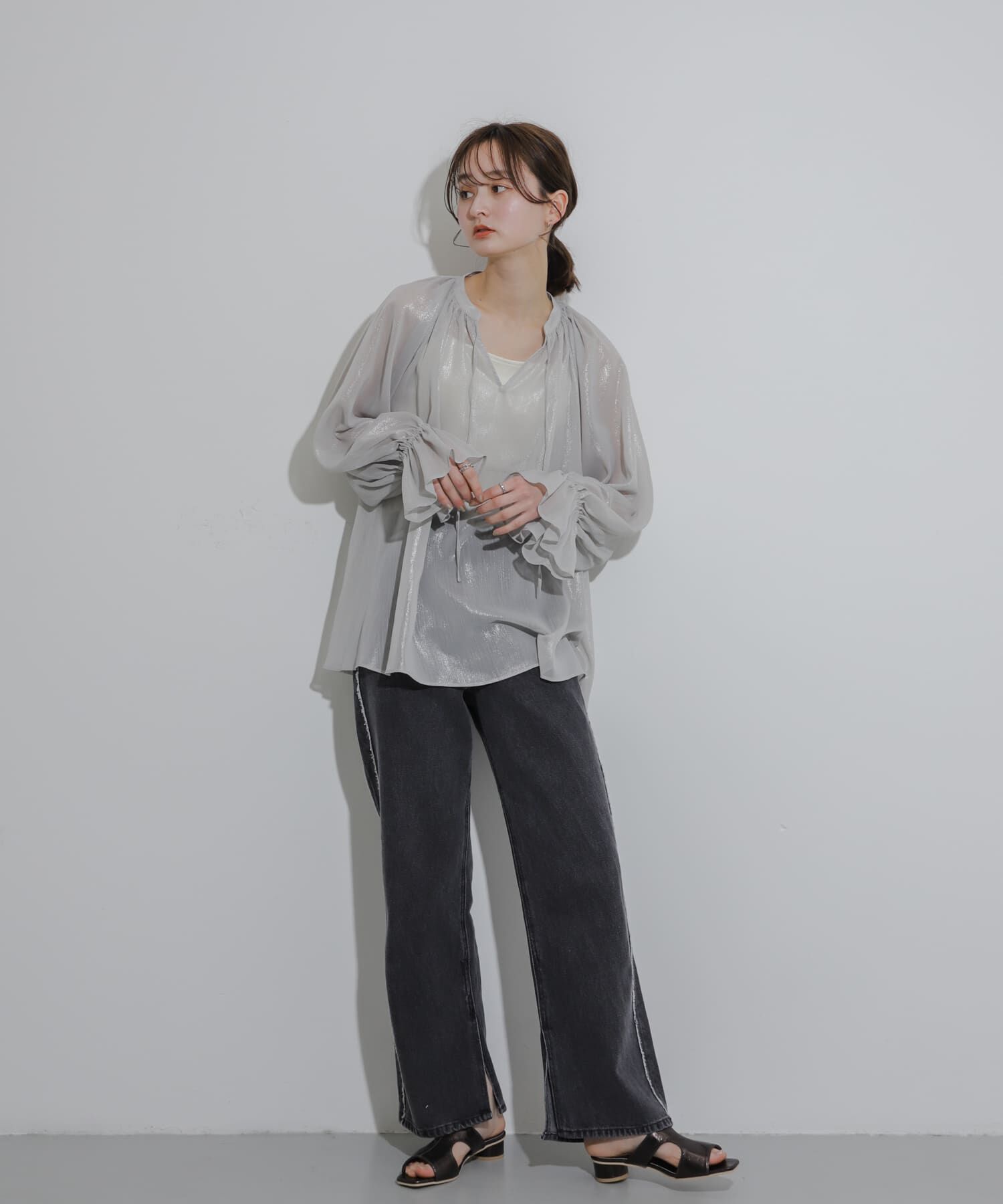 SENSE OF PLACE by URBAN RESEARCH「ハクプリントブラウス」|シャツ・ブラウス|