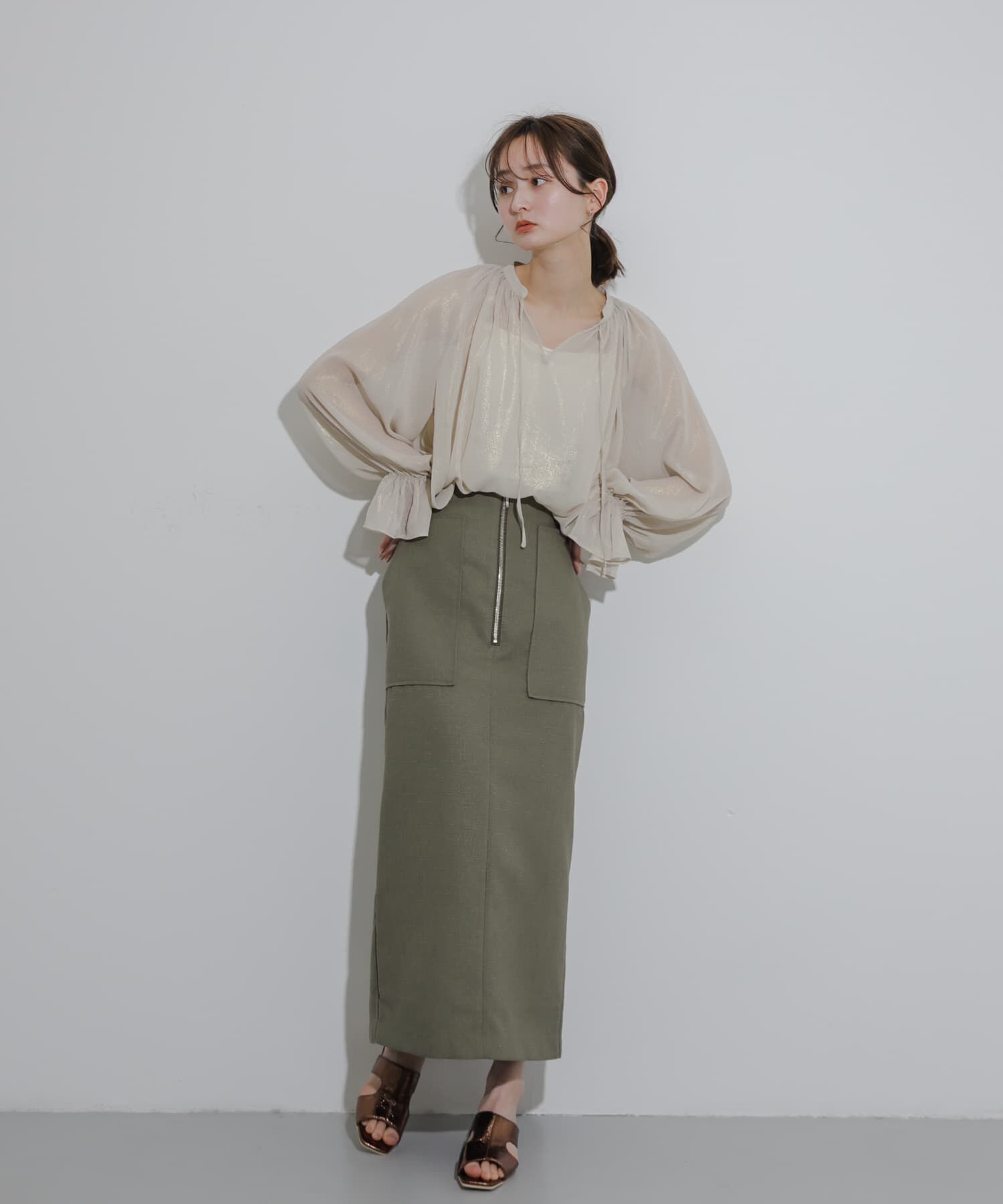 SENSE OF PLACE by URBAN RESEARCH「ハクプリントブラウス」|シャツ・ブラウス|