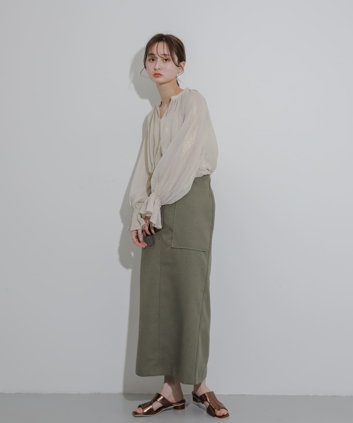 SENSE OF PLACE by URBAN RESEARCH「ハクプリントブラウス」|シャツ・ブラウス|