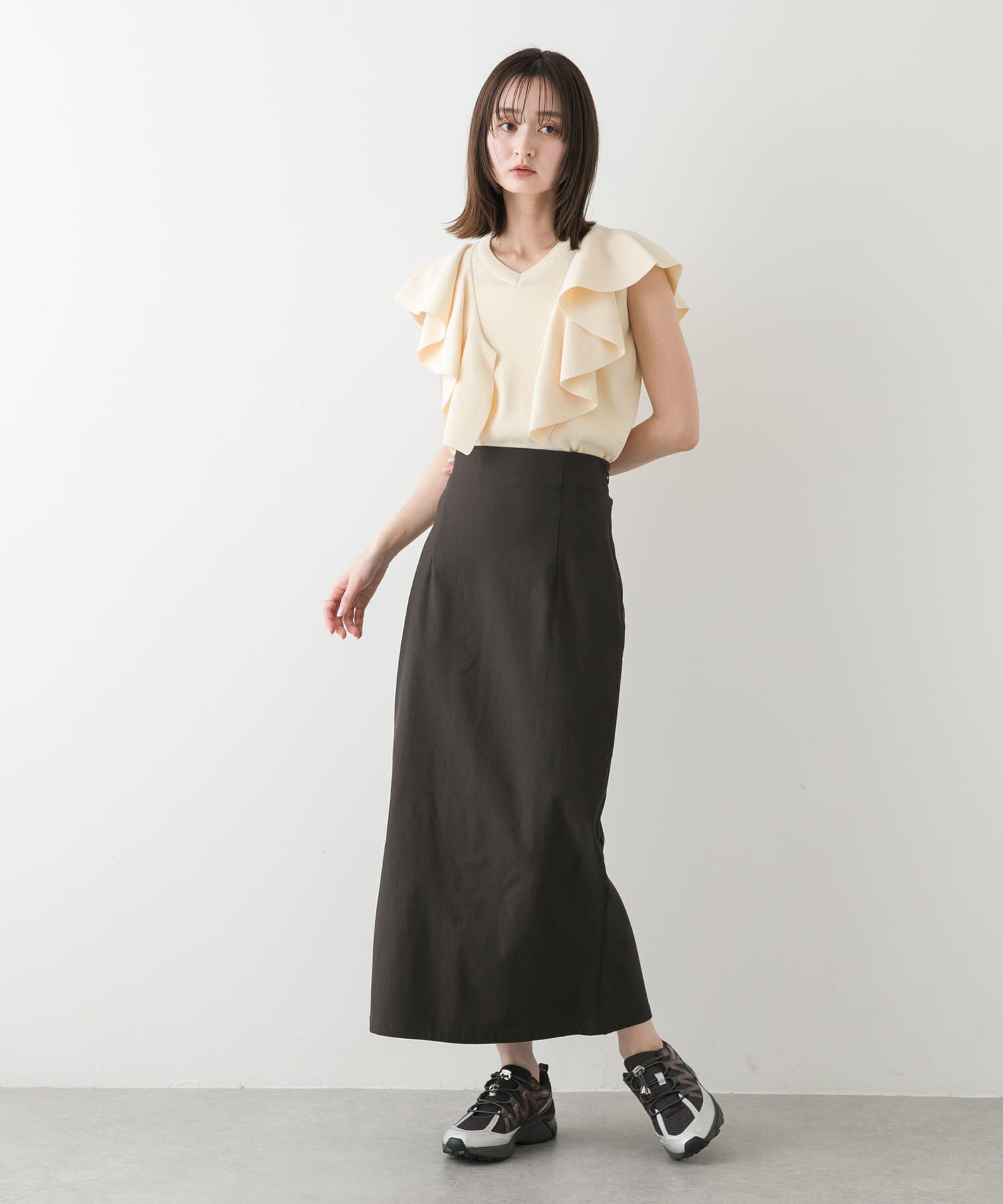 SENSE OF PLACE by URBAN RESEARCH「『WEB/一部店舗限定サイズ』ストレッチサスツキハイウエストスカート」|スカート|