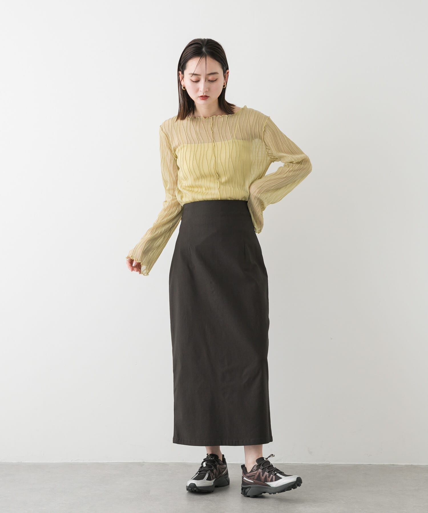 SENSE OF PLACE by URBAN RESEARCH「『WEB/一部店舗限定サイズ』ストレッチサスツキハイウエストスカート」|スカート|
