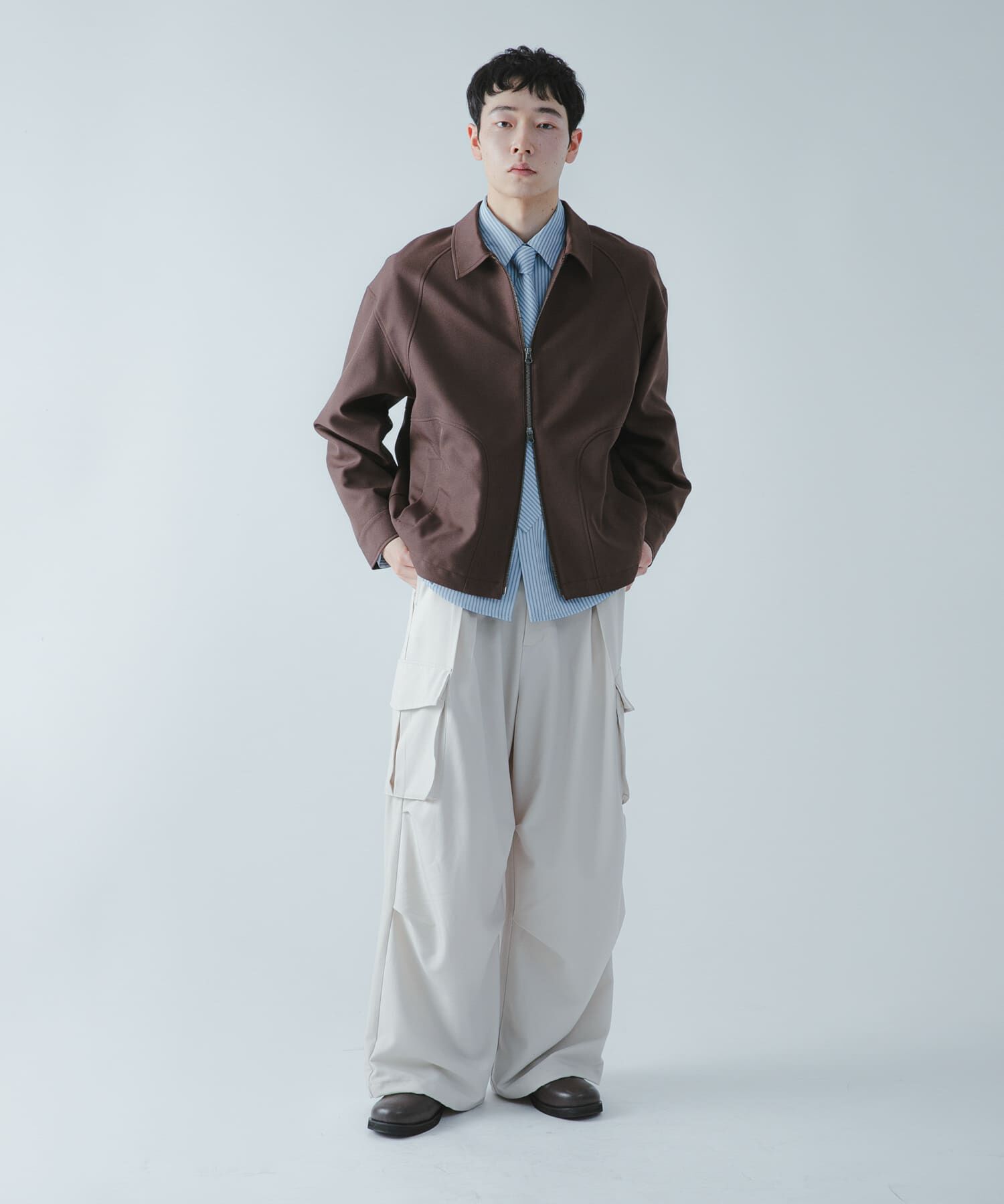 SENSE OF PLACE by URBAN RESEARCH「『撥水/防花粉』SKINProofジップブルゾン」|ブルゾン・スタジャン|