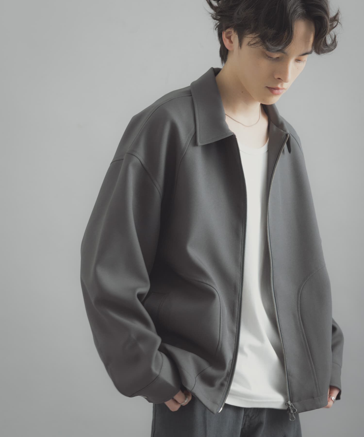 SENSE OF PLACE by URBAN RESEARCH「『撥水/防花粉』SKINProofジップブルゾン」|ブルゾン・スタジャン|