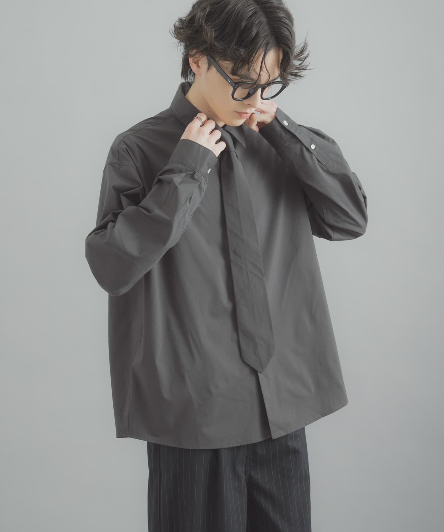 SENSE OF PLACE by URBAN RESEARCH「レギュラーカラーネクタイシャツ」|シャツ・ブラウス|