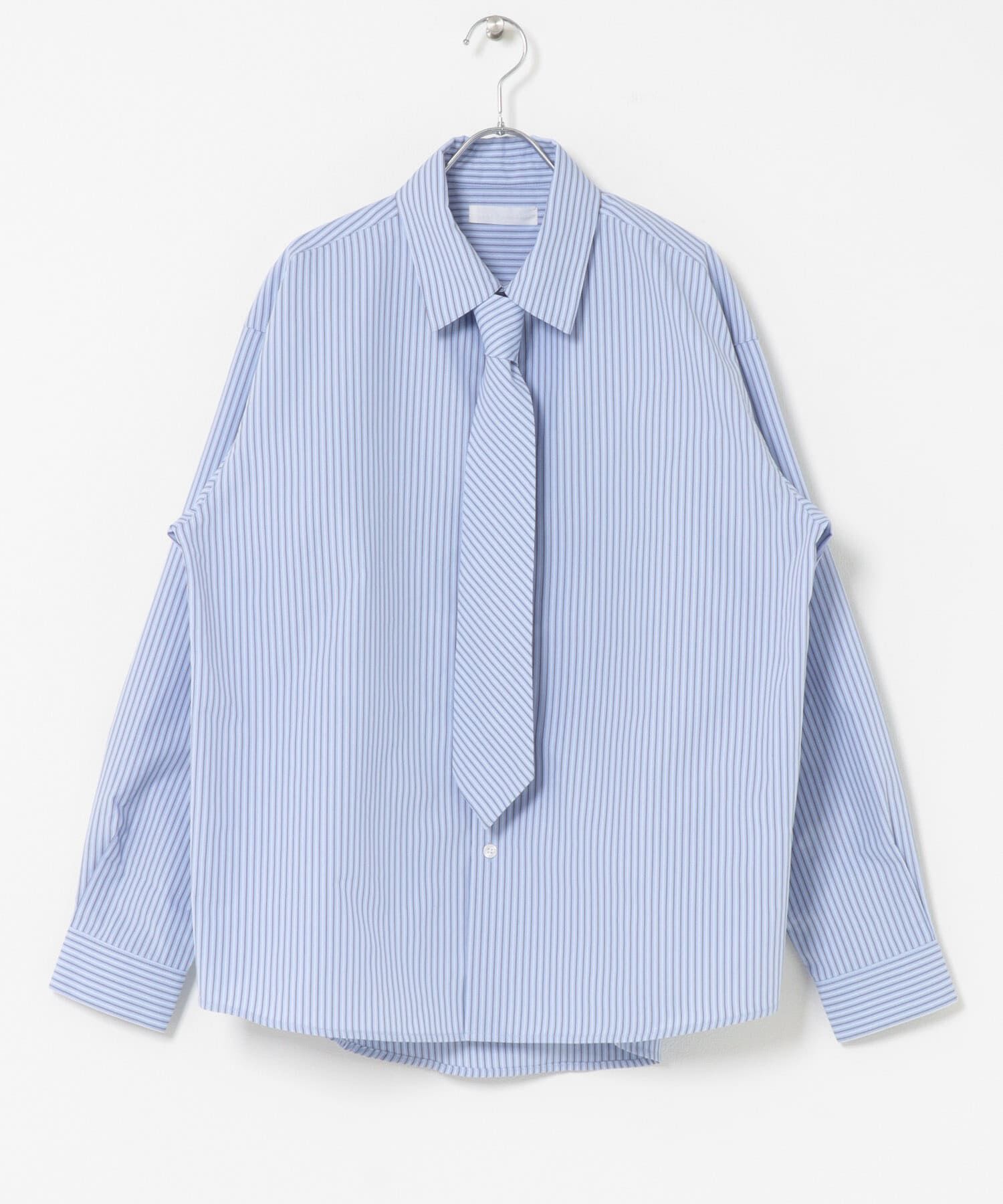 SENSE OF PLACE by URBAN RESEARCH「レギュラーカラーネクタイシャツ」|シャツ・ブラウス|ストライプ