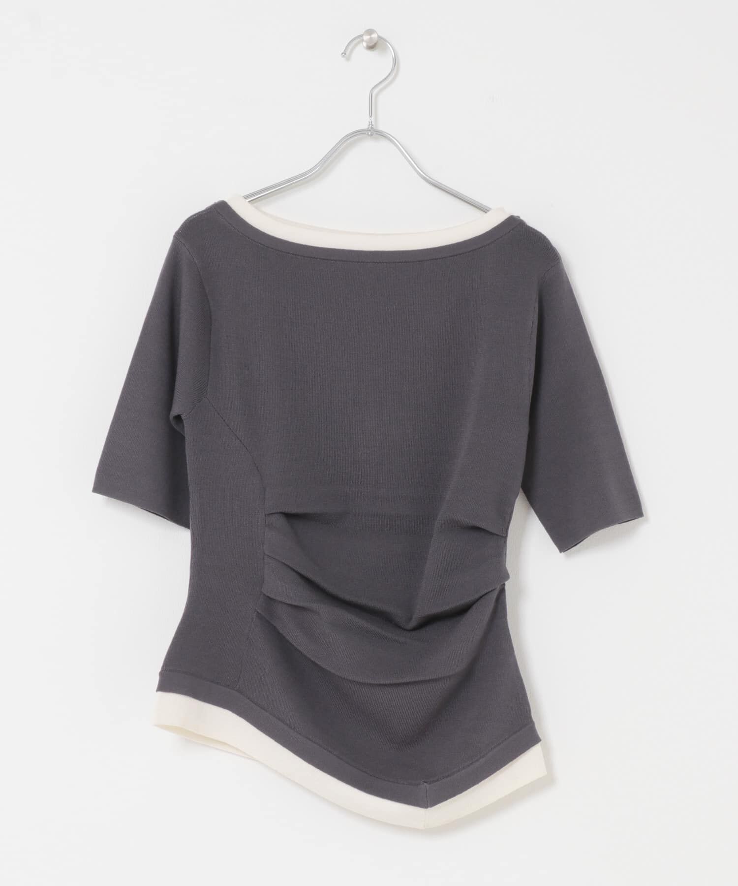 SENSE OF PLACE by URBAN RESEARCH「『洗濯可』レイヤードアシメセーター」|ニット・セーター|