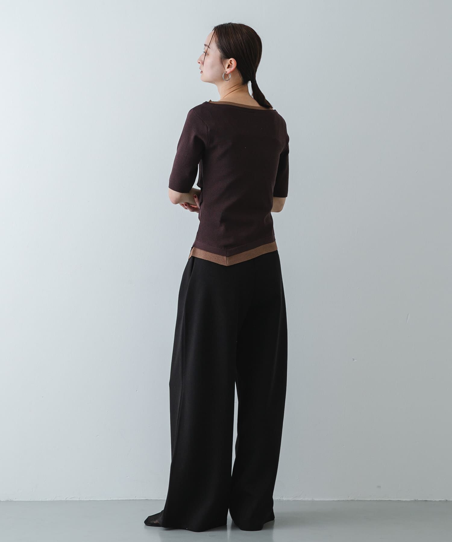 SENSE OF PLACE by URBAN RESEARCH「『洗濯可』レイヤードアシメセーター」|ニット・セーター|