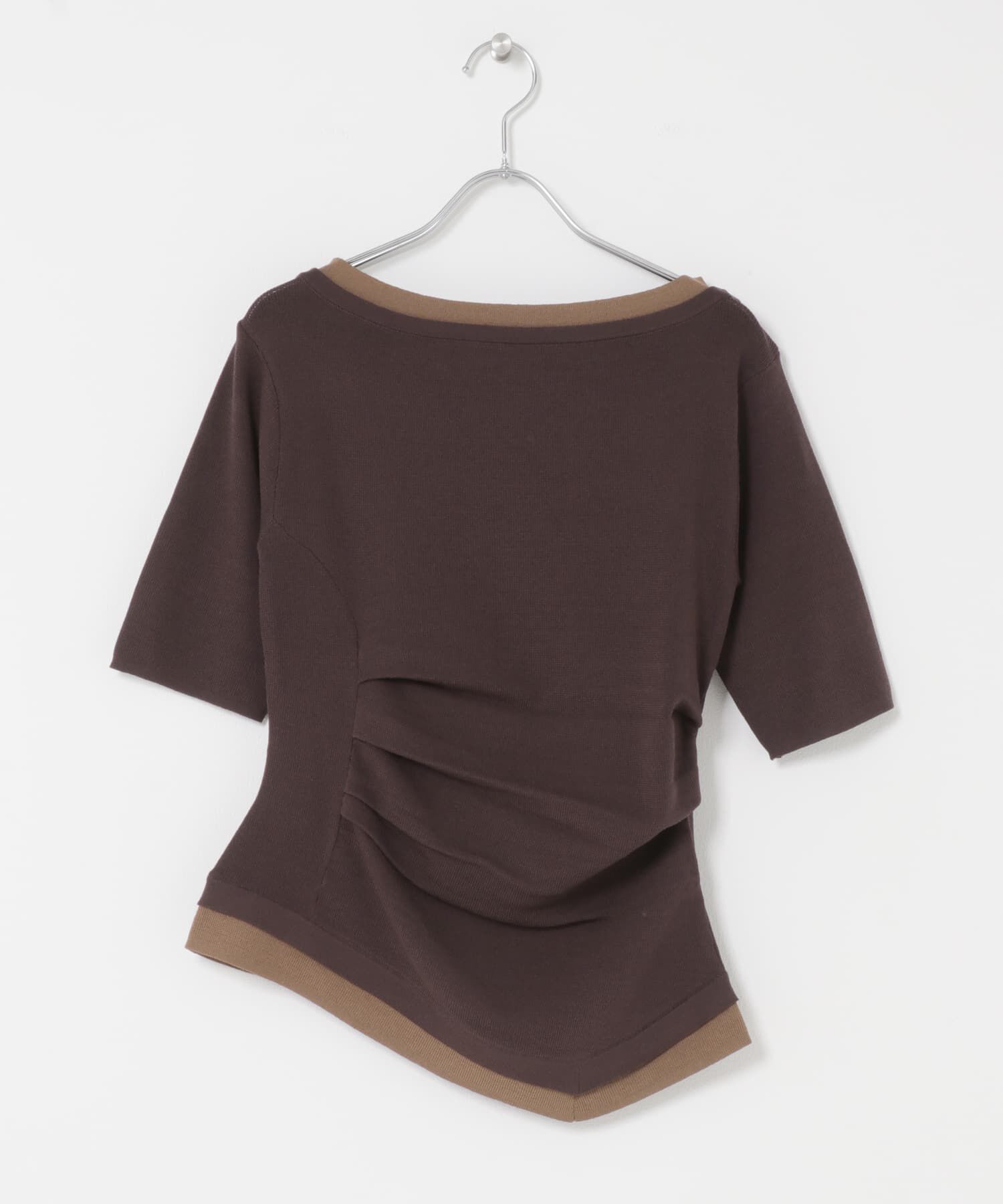 SENSE OF PLACE by URBAN RESEARCH「『洗濯可』レイヤードアシメセーター」|ニット・セーター|