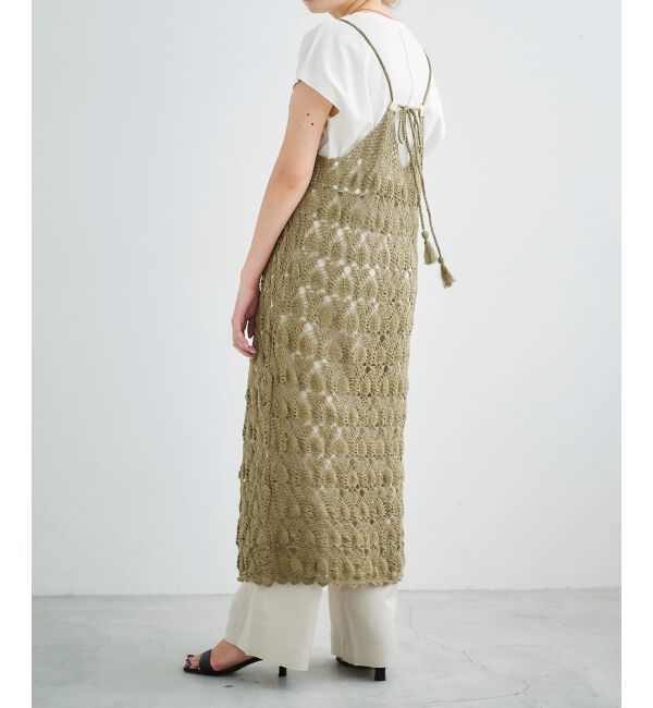 le.coeur blanc「ハンドクロシェキャミワンピース」|ワンピース|