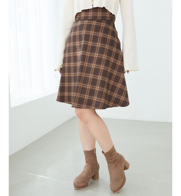 MAJESTICLEGON「バックレースアップフレアスカート」|フレア|