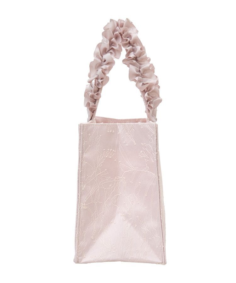 Maison de FLEUR「レースフリルハンドルスクエアトートSバッグ」|トートバッグ|