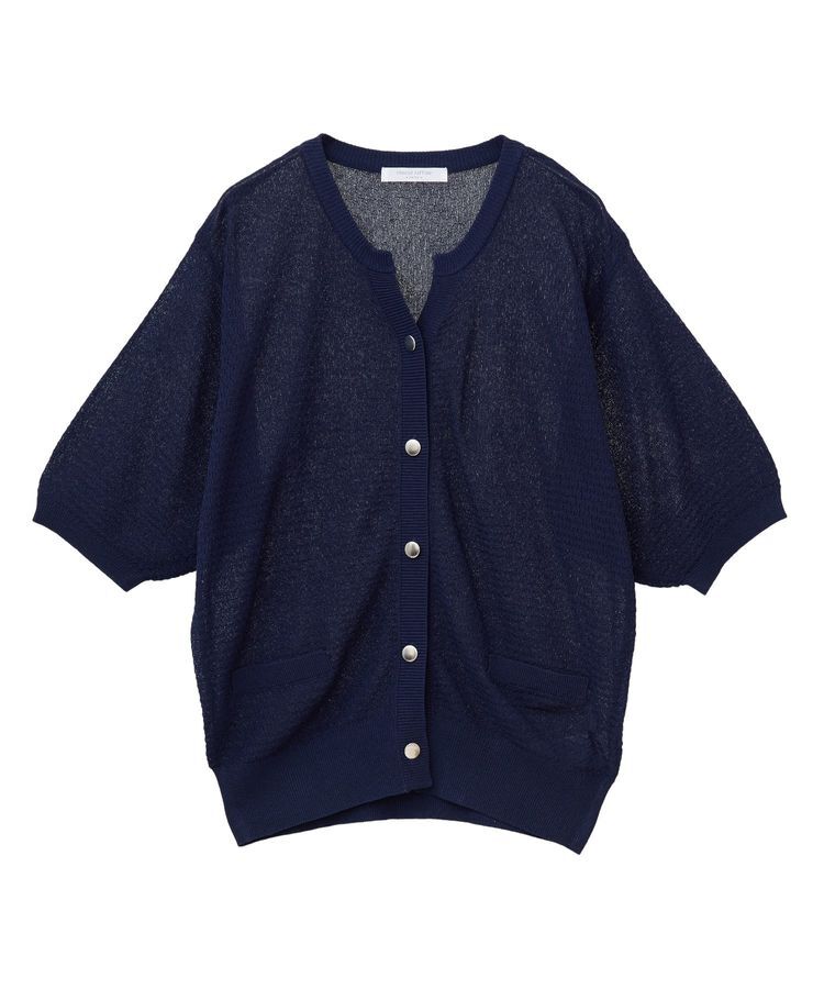 Green Parks「スキッパー半袖ニットカーディガン」|カーディガン|