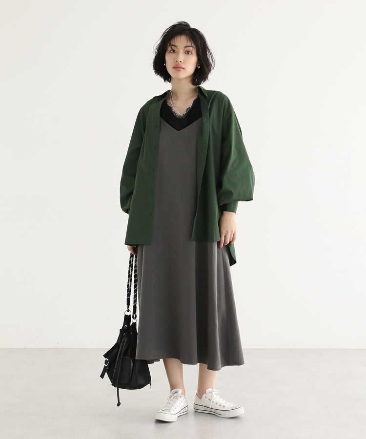 Green Parks「前後2WAYサテンキャミワンピース」|ワンピース|