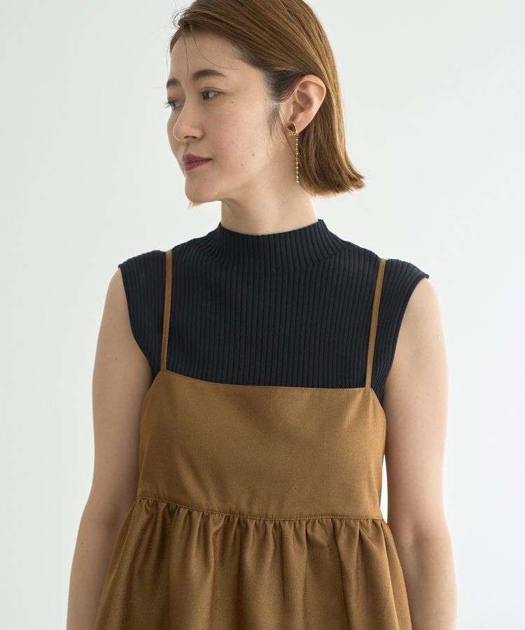 YECCA VECCA「シャイニーオーバーキャミ」|キャミソール|