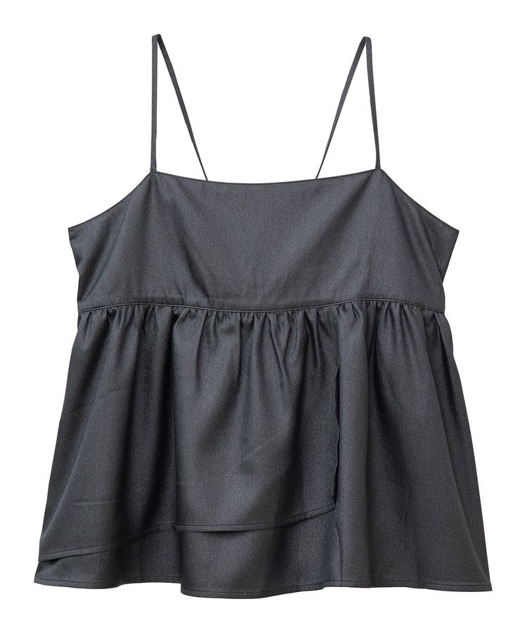 YECCA VECCA「シャイニーオーバーキャミ」|キャミソール|