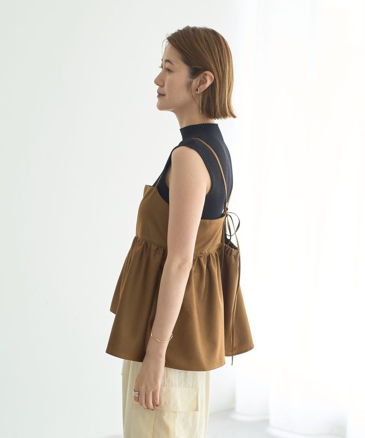 YECCA VECCA「シャイニーオーバーキャミ」|キャミソール|
