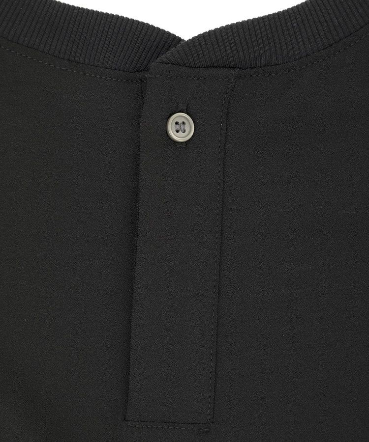 YECCA VECCA「リブMIXジョーゼットブラウス」|シャツ・ブラウス|