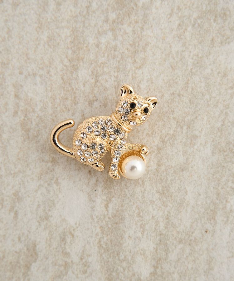 YECCA VECCA「キャットパールブローチ」|その他|