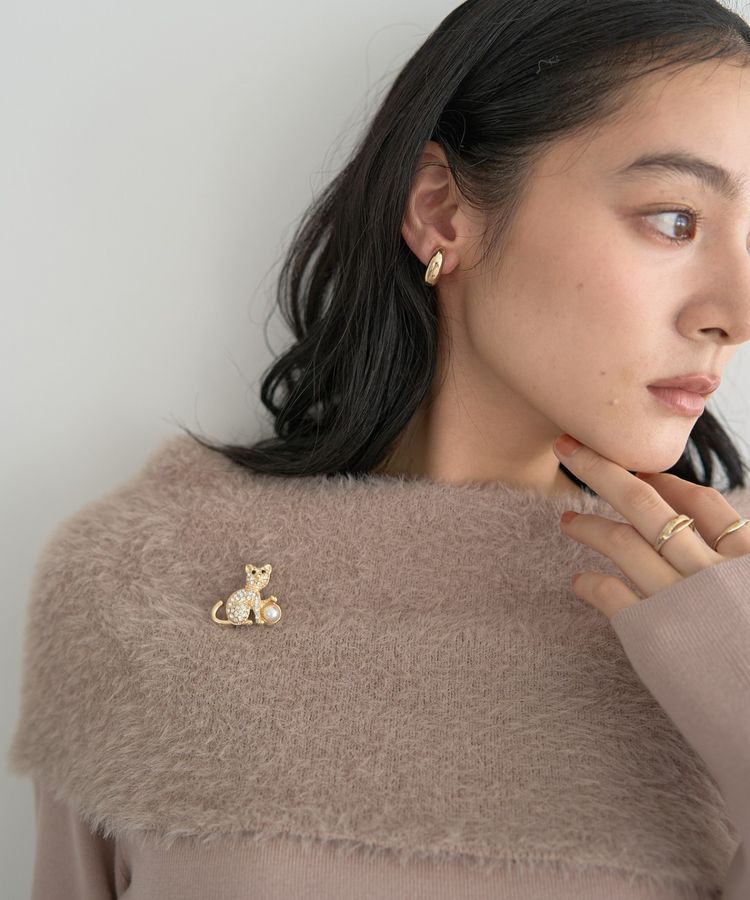 YECCA VECCA「キャットパールブローチ」|その他|