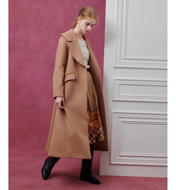 LOULOU WILLOUGHBY「【LOULOU WILLOUGHBY】ショートビーバーテーラーコート」|ダッフルコート|