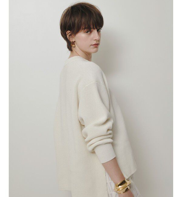 allureville「レースアップバルキープルオーバー」|ニット・セーター|