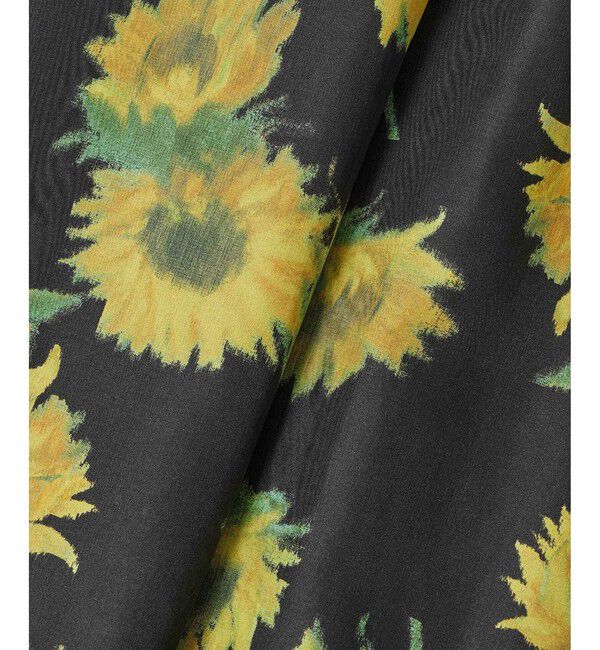 LOULOU WILLOUGHBY「 WEB 一部店舗限定【LOULOU WILLOUGHBY】サンフラワープリントバッククロスワンピース」|ワンピース|