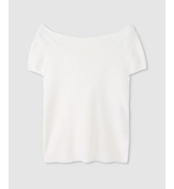 allureville「2WAY ネックショートスリーブプルオーバー」|ニット・セーター|