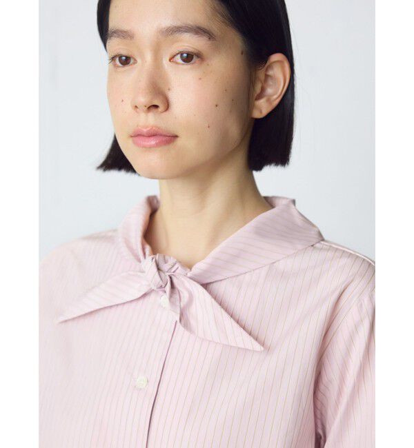 MidiUmi「MidiUmi スカーフライクショートシャツ」|シャツ・ブラウス|