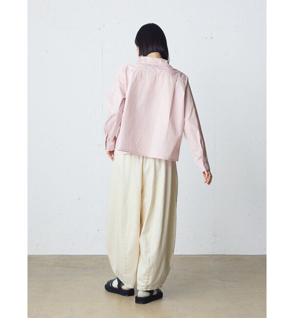 MidiUmi「MidiUmi スカーフライクショートシャツ」|シャツ・ブラウス|