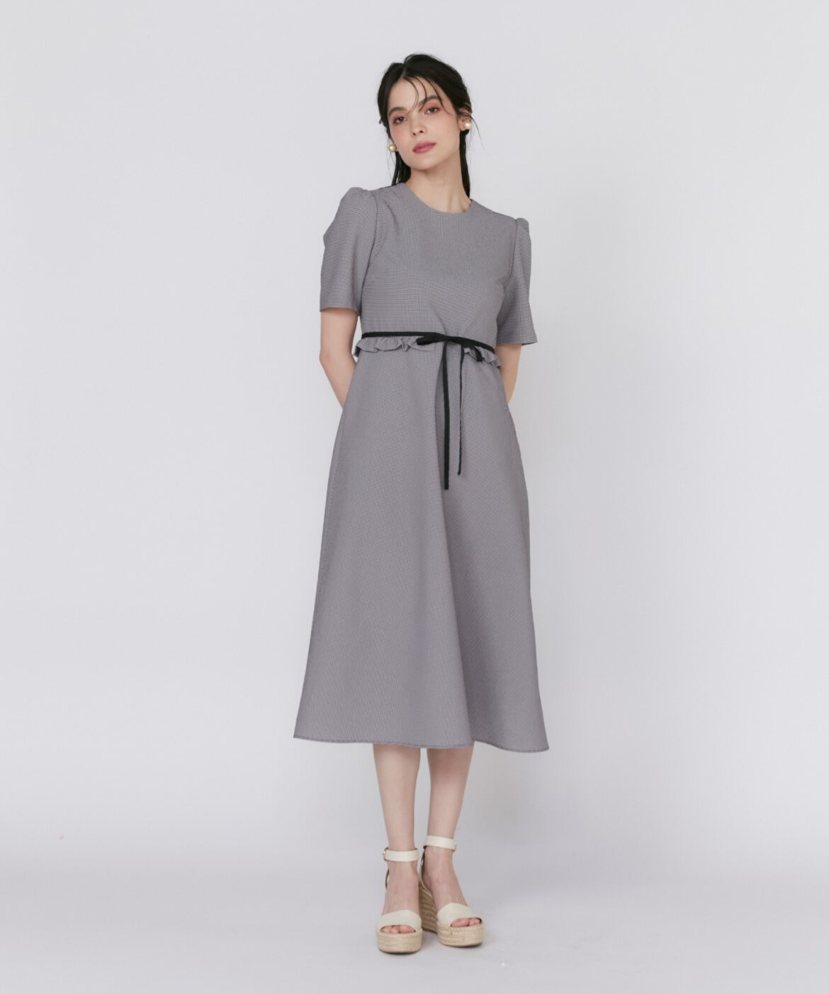 Maglie le cassetto「ウエストフリルワンピース」|ワンピース|
