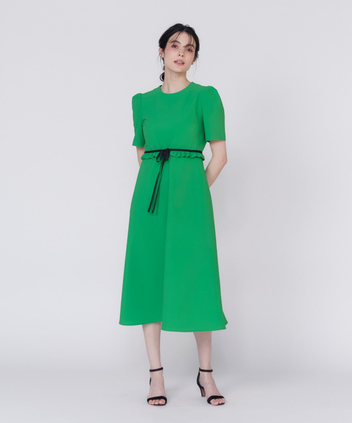 Maglie le cassetto「ウエストフリルワンピース」|ワンピース|