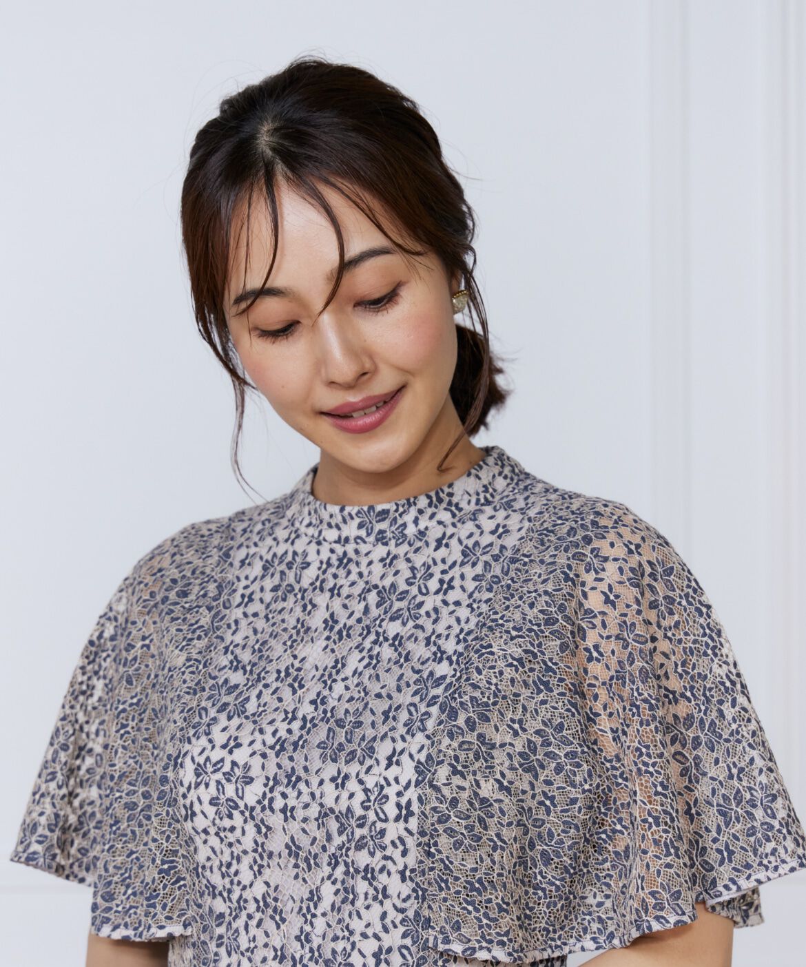 ef-de Black「配色レースマーメイドワンピース」|ワンピース|