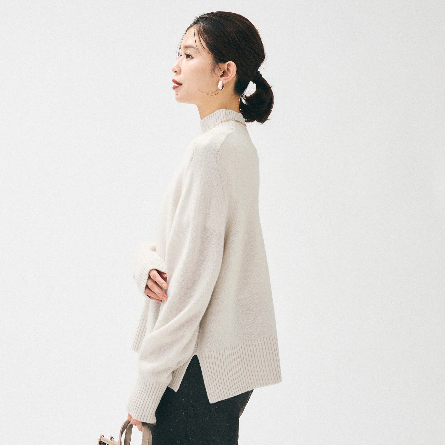 UNTITLED「【8色展開/洗える】ウールカシミヤ ハイネックニット」|ニット・セーター|