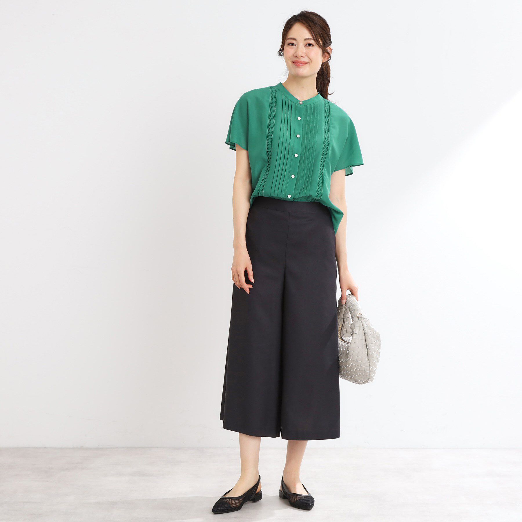 Reflect「【選べる7色◎／手洗い可】フロントピンタックデザインブラウス」|シャツ・ブラウス|