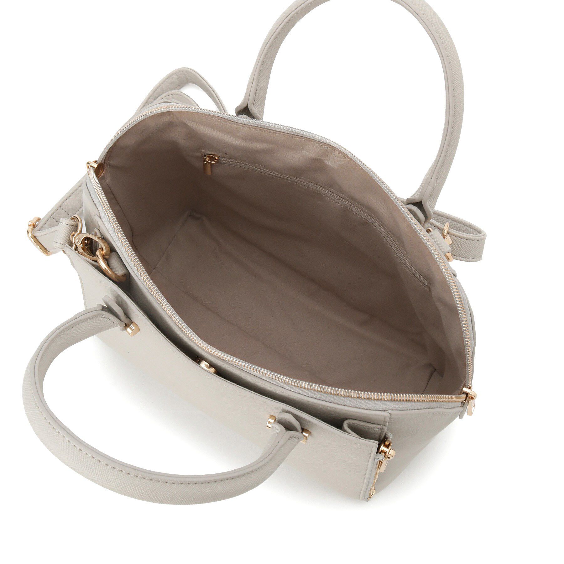 grove「【人間工学】タテZipバーハンドル2WAYトート」|トートバッグ|