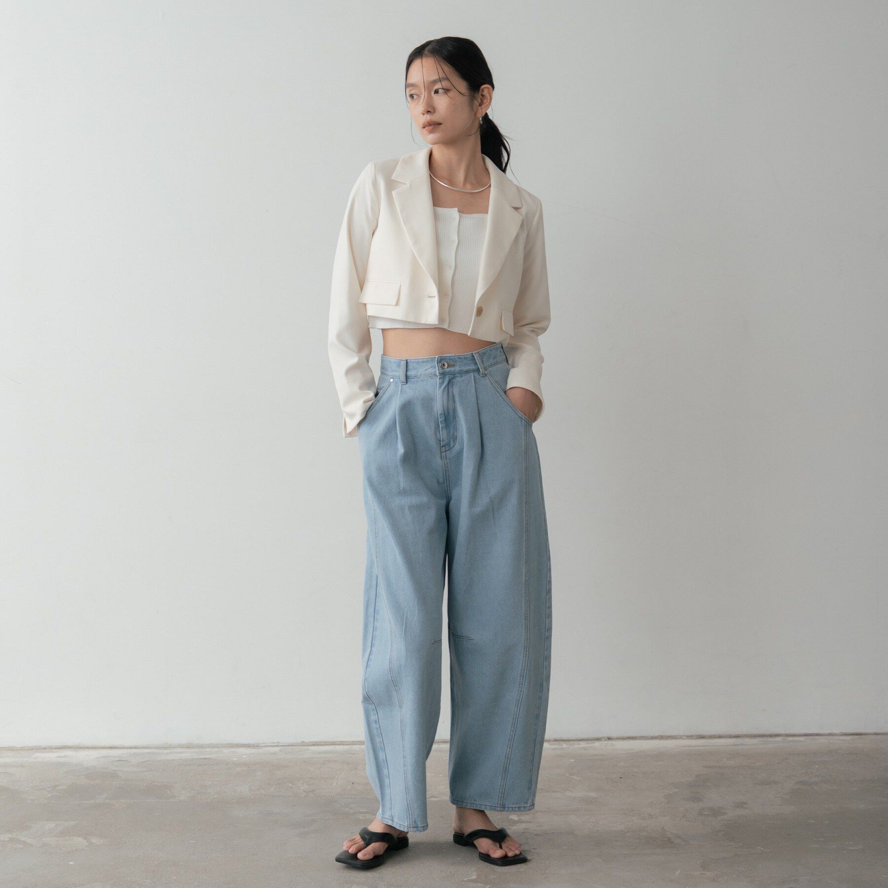 GALLEST「クロップドジャケット」|テーラードジャケット|