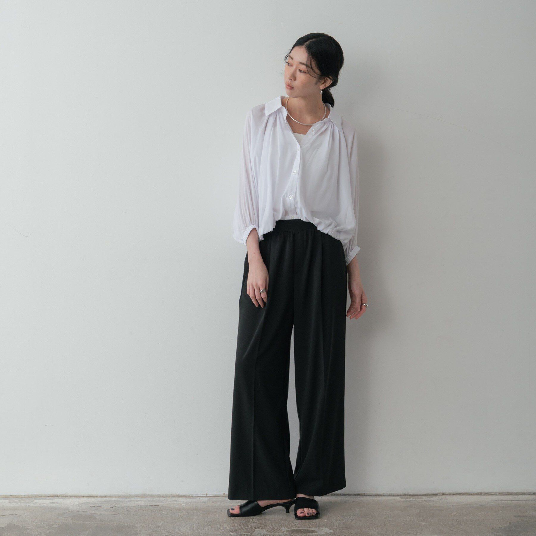 GALLEST「Comfy SET UP｜イージーストレートワイドパンツ【セットアップ対応／通勤／カセット服／接触冷」|その他|