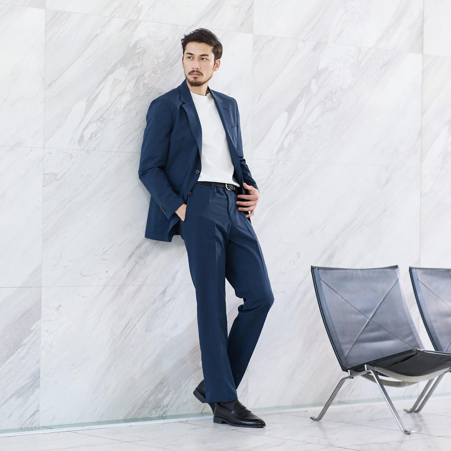 TAKEO KIKUCHI「【抗菌防臭】COOL DOTS（R）ドビープリント ジャケット」|テーラードジャケット|