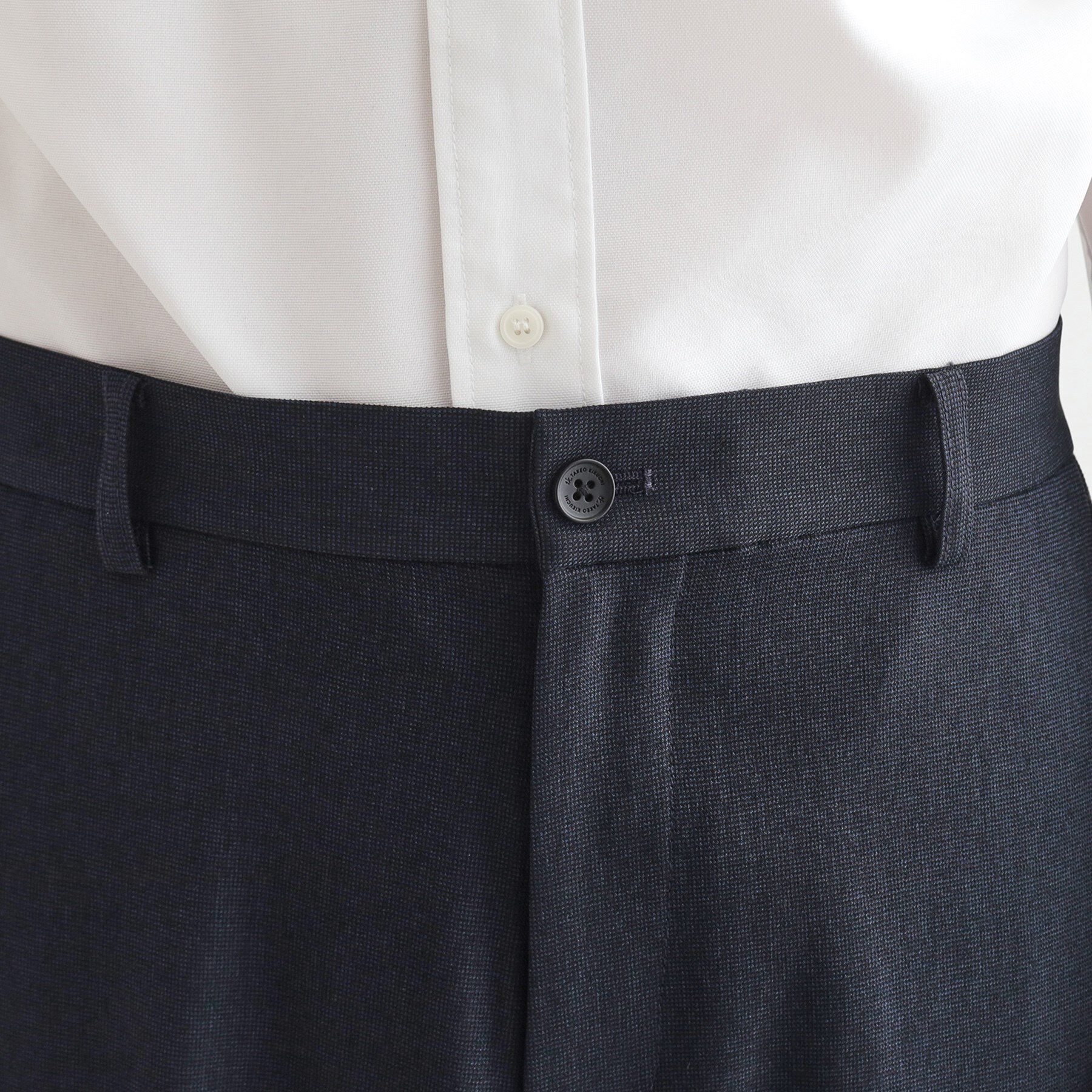 tk.TAKEO KIKUCHI「【洗える】ピンヘッドストレッチセットアップ／上下2点セット／速乾／WEB限定／ビジカジ対応」|スーツ|