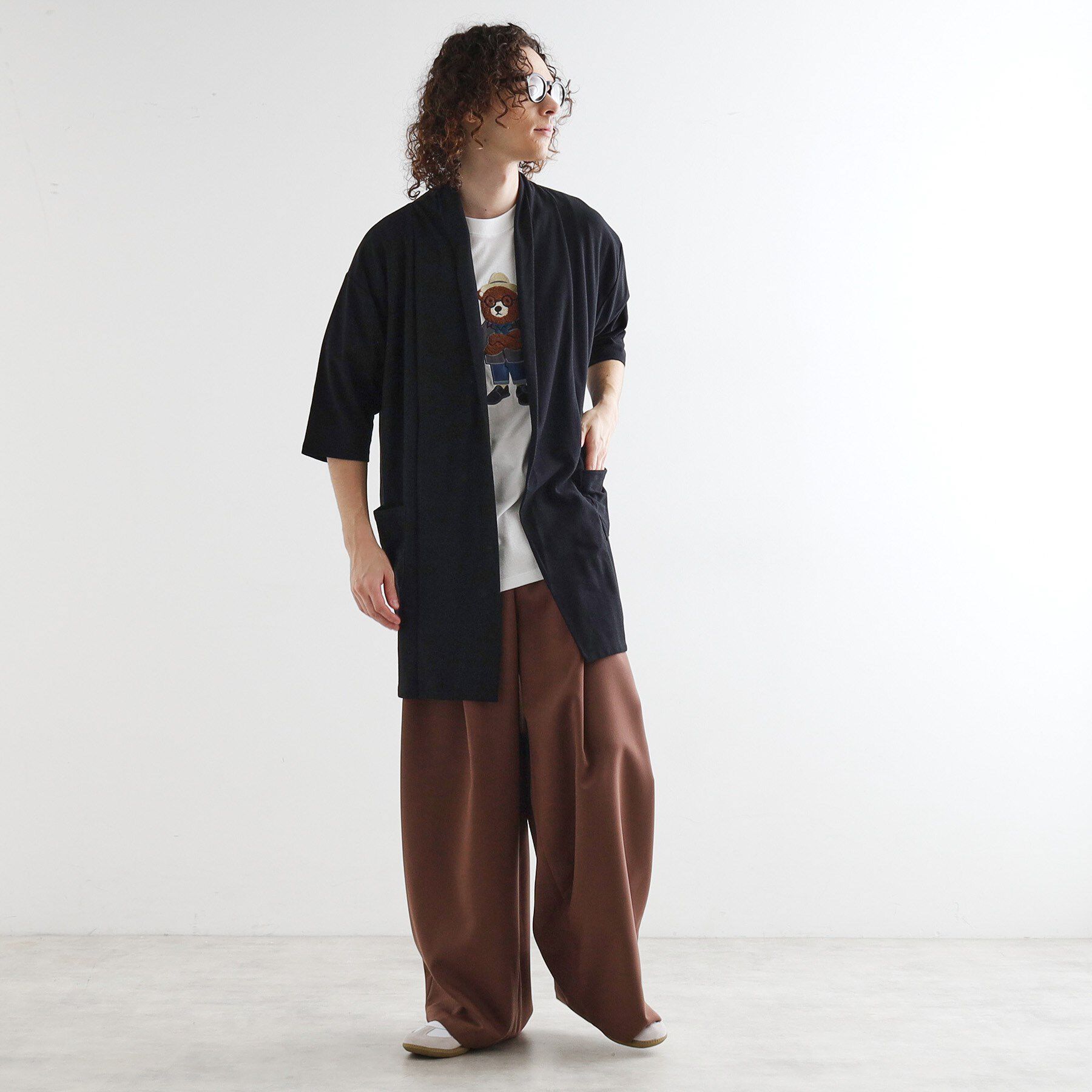 tk.TAKEO KIKUCHI「ショールロングコーディガン」|カーディガン|