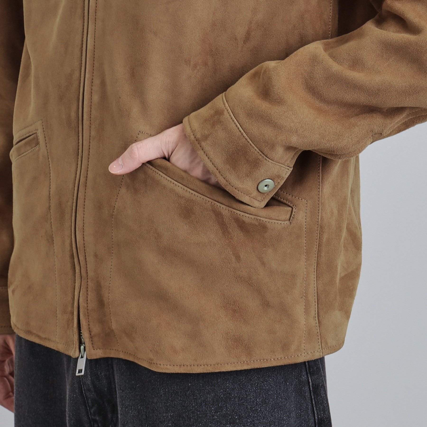 tk.TAKEO KIKUCHI「【本革】レザースポーツジャケット」|ブルゾン・スタジャン|