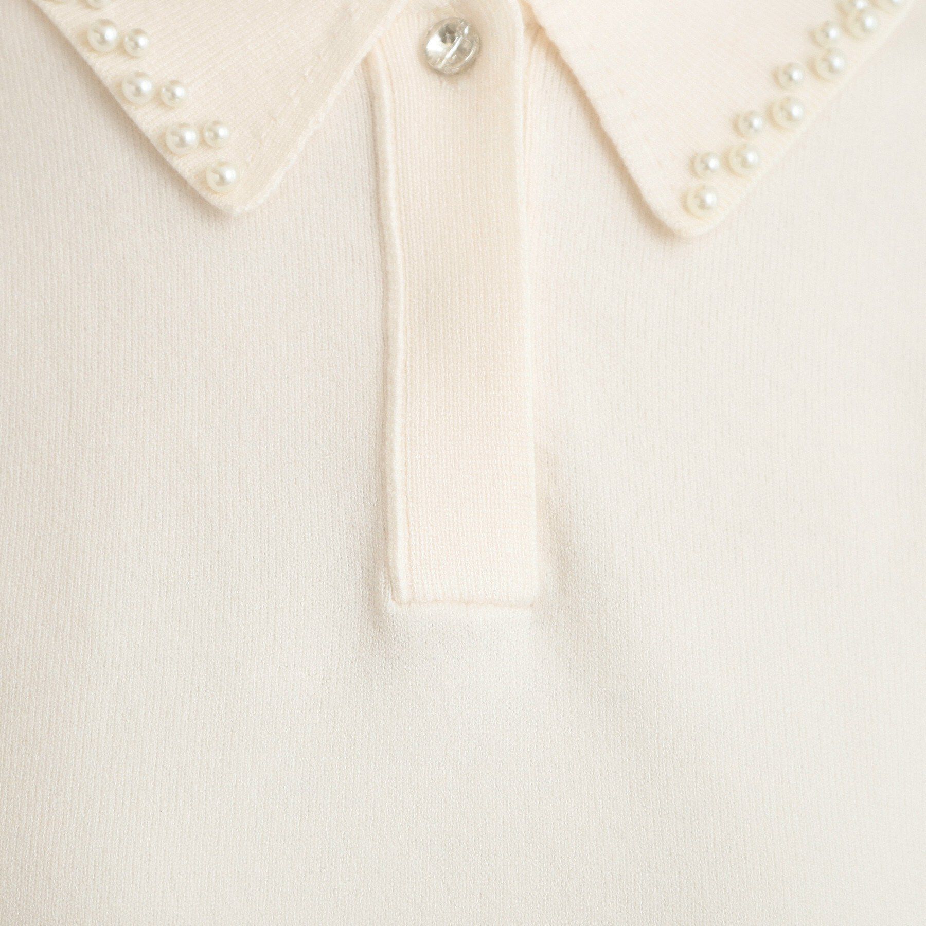 Couture broach「【洗える・着映え】パール調衿ニット」|ニット・セーター|