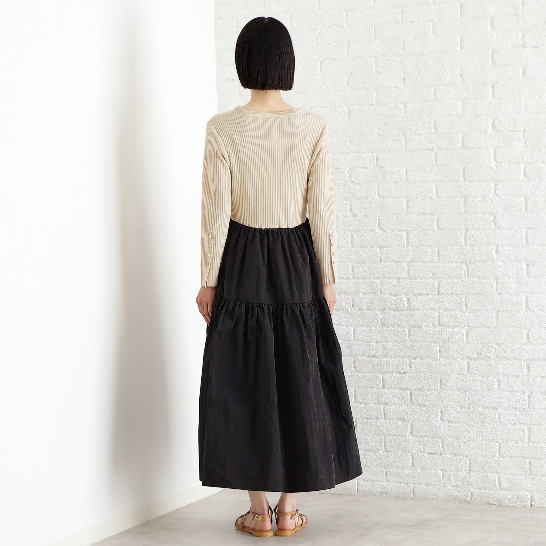 THE SHOP TK「ニットドッキングワンピース【洗える】」|ワンピース|