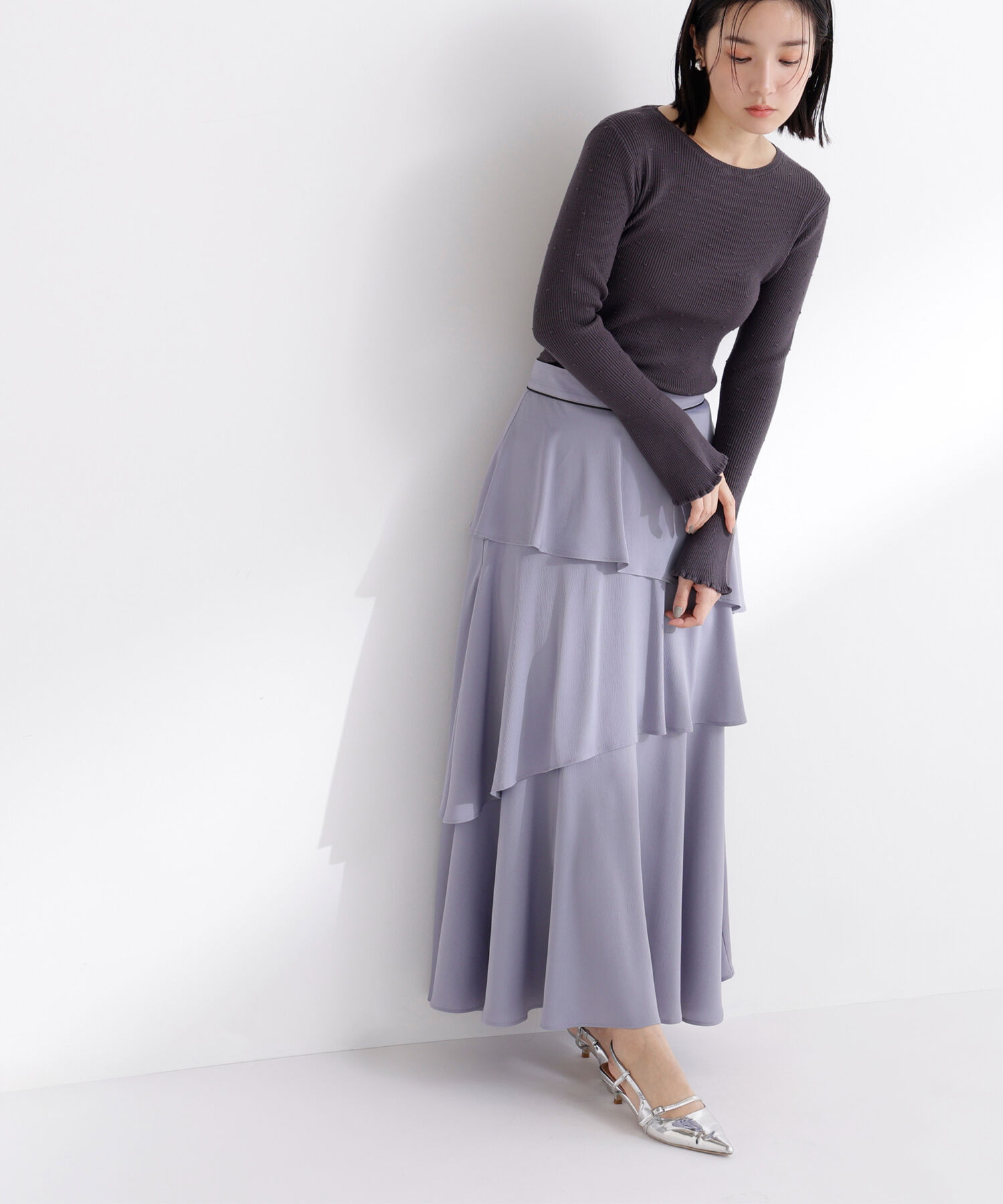  「ドットジャガードニット」|ニット・セーター|