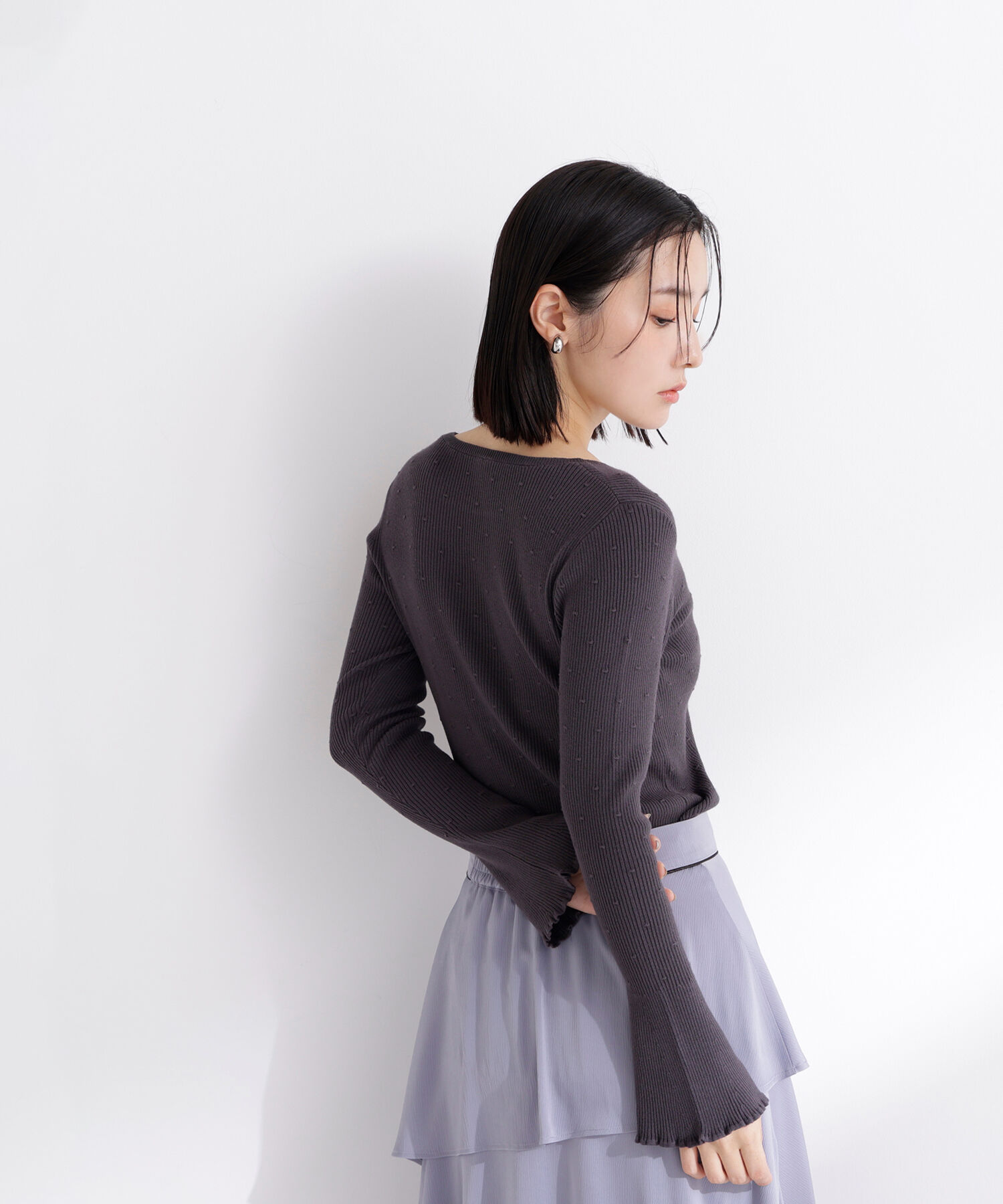  「ドットジャガードニット」|ニット・セーター|