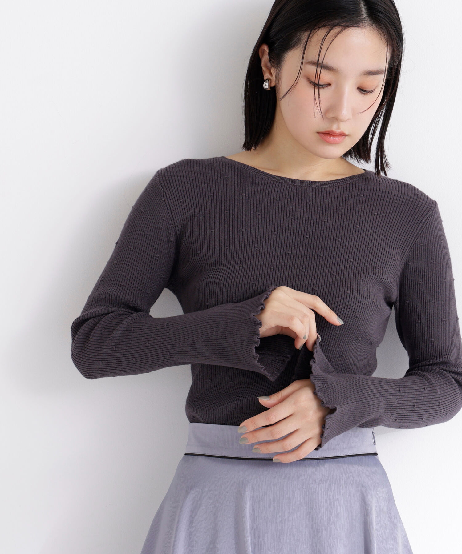  「ドットジャガードニット」|ニット・セーター|