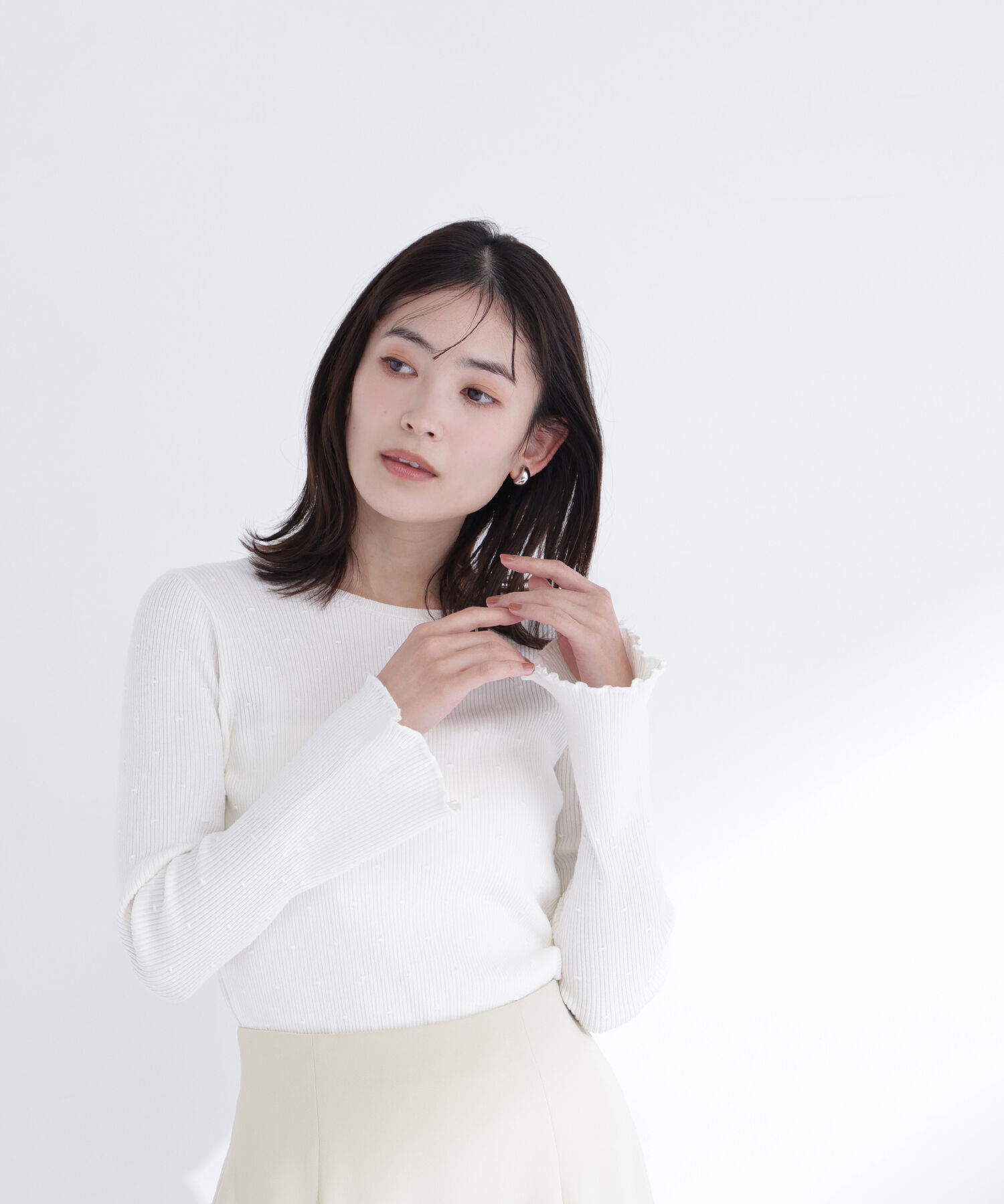  「ドットジャガードニット」|ニット・セーター|